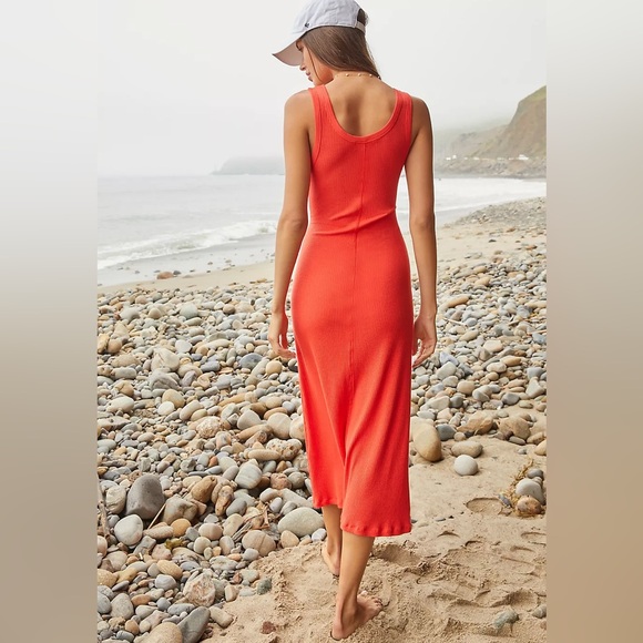 LSPACE L*Space Jenna Scoop-neck Ribbed Midi Dress Small NWT - Picture 4 of 9